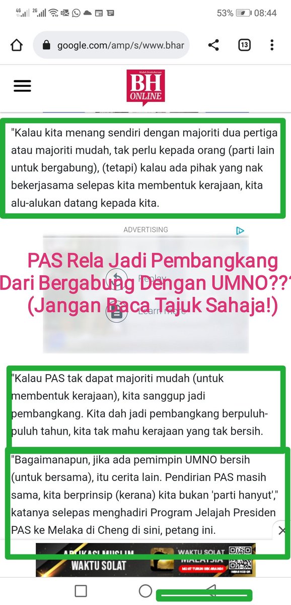 Jadilah Rakyat Bijak dan Rajin membaca seluruh berita. Bukan baca tajuk.