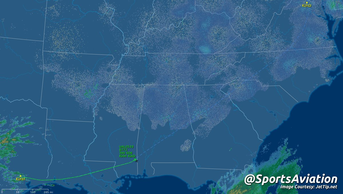 SportsAviation's tweet photo. ๐ Washington Commanders (@Commanders) #HTTC
๐ W @ Houston Texans #WeAreTexans #WASvsHOU
โ๏ธ N216UA | UAL2533 | B772
๐ซ IAH - 6:09 pm CT
๐ฌ IAD - 9:18 pm ET
๐ก Tracking: https://t.co/wh4GKgZQrz https://t.co/sqvFYmlVaT