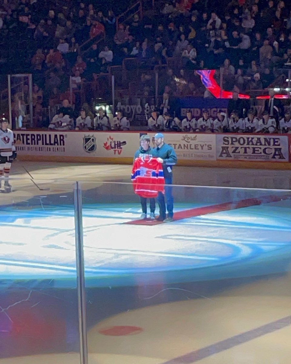 Thank you to Avista and the <a href="/spokanechiefs/">Spokane Chiefs</a> for the Community MVP award. It was a special night. I appreciate all my friends and family for coming out. Thank you! #DMGB