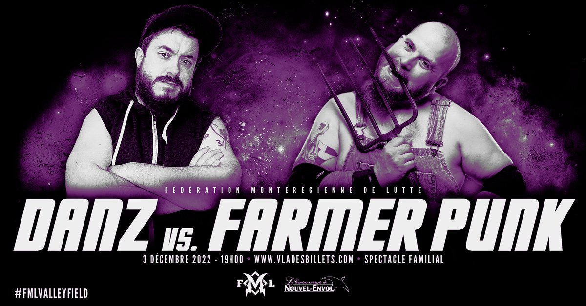 FmLutte's tweet image. 3 Dec 2022

Combat VIP: Danz vs Farmer Punk

115 Rue Saint Charles, Valleyfield QC

Vladesbillets.com /Roi des Cartes Valleyfield