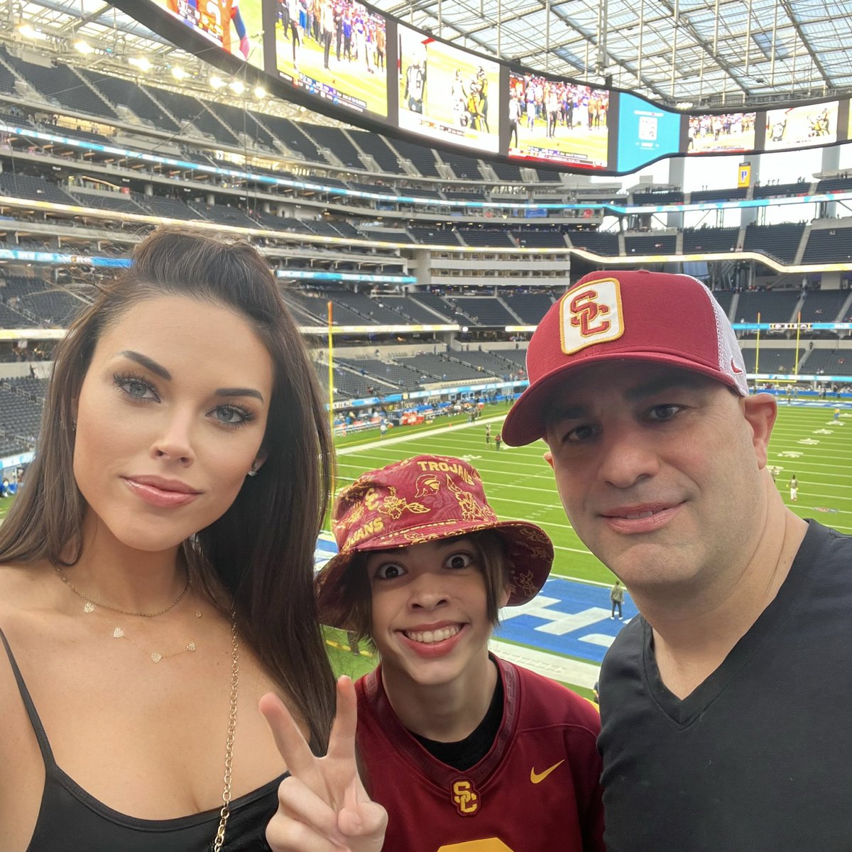 Our first visit to the <a href="/SoFiStadium/">SoFi Stadium</a> stadium. Pretty awesome. <a href="/chargers/">Los Angeles Chargers</a> #BoltUp