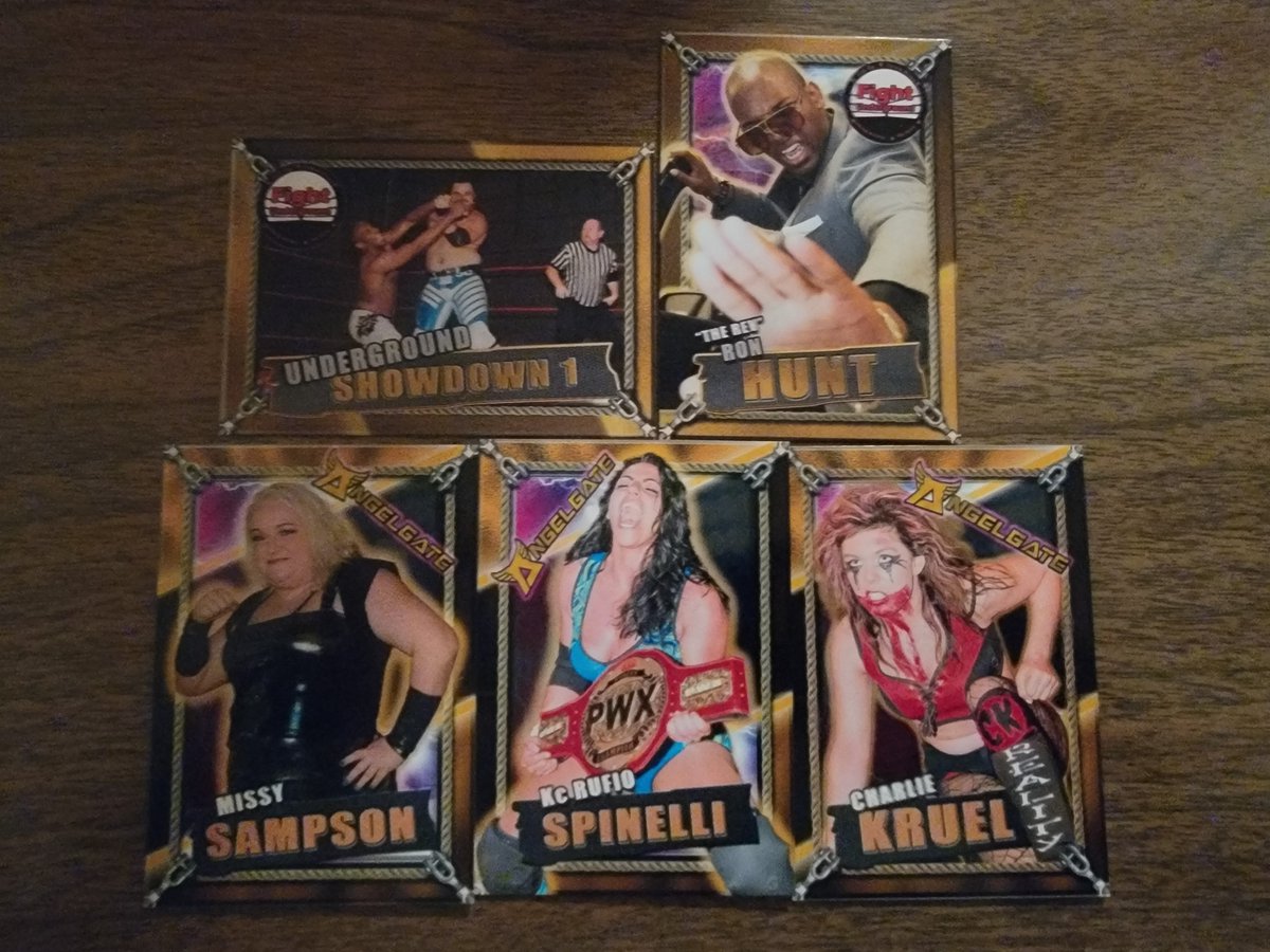 wrestlingcards's tweet photo. #FromTheVault: 2020 Fight Underground & 2020 Angel Gate trading cards. #FightUnderground #AngelGate #WrestlingTradingCards https://t.co/g6TU5Rh179