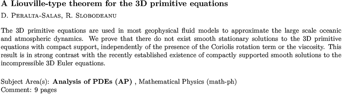 math.AP Analysis of PDES arXiv submissions tweet media