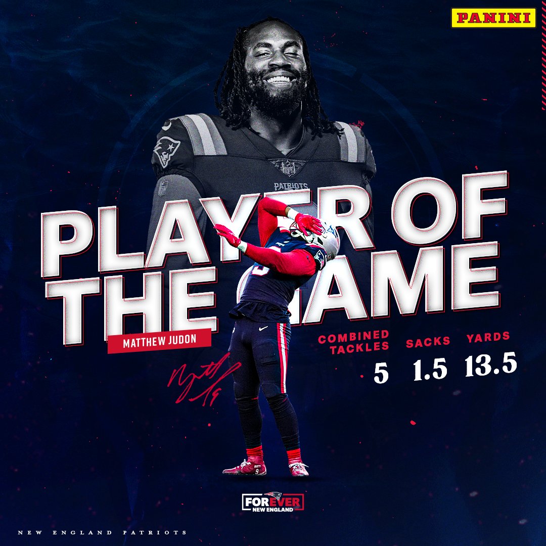 ☑️ Career-high in sacks ☑️ Player of the game @man_dammn | #ForeverNE