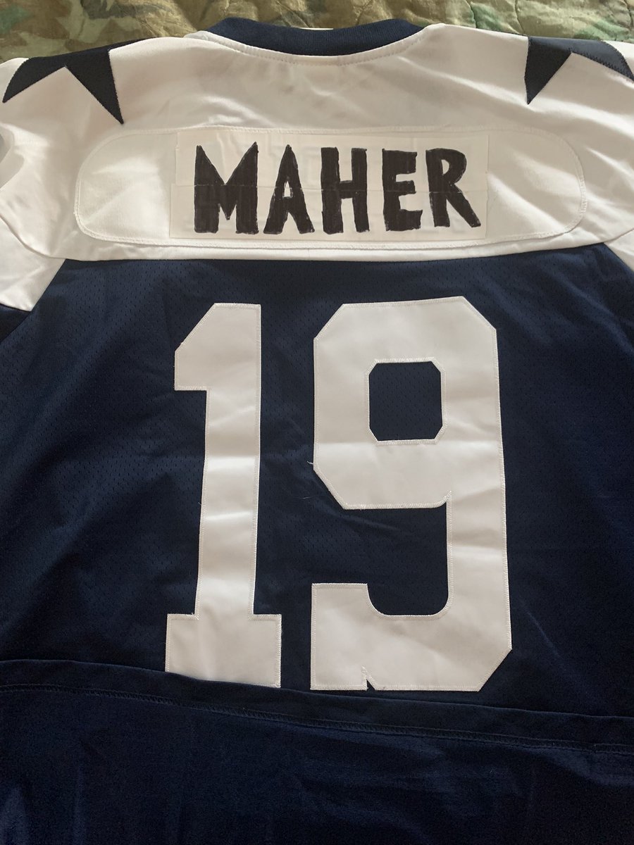 aknovi's tweet photo. Evolution of a #19 jersey. #cowboys #brettmaher https://t.co/Q8SPEBTkJj