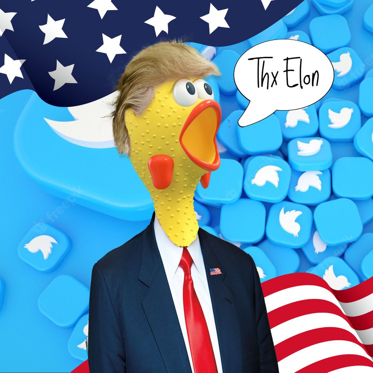 🚨NEW DROP🚨

There are chickens who are for his return, others who are against it.  Freedom of expression is essential 🐔
👇👇👇👇👇👇🐔 
opensea.io/assets/matic/0…
#NFT #NFTdrop #NFTshill #DonaldTrumpIsBack #nftcollectors #NFTcollectibles #NFTartwork