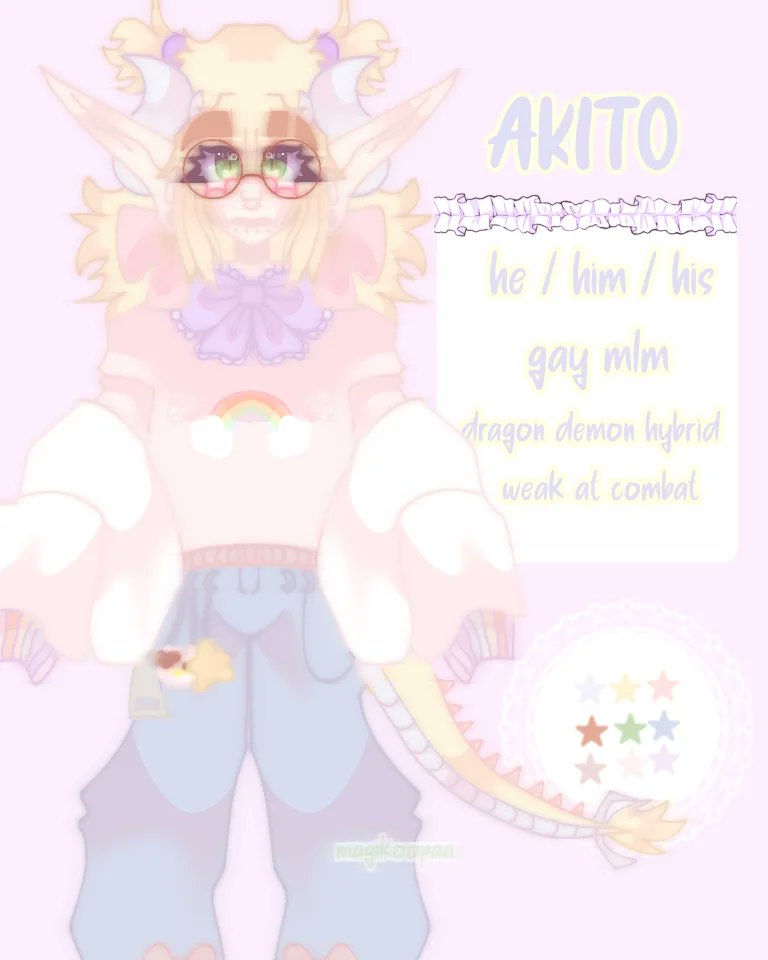 magikoopaaaa's tweet photo. π¨βπ¦²#ocrefrencesheet #mainoc #pastelcore #gayoc #dragonoc #demonoc https://t.co/SLEbncSWvm