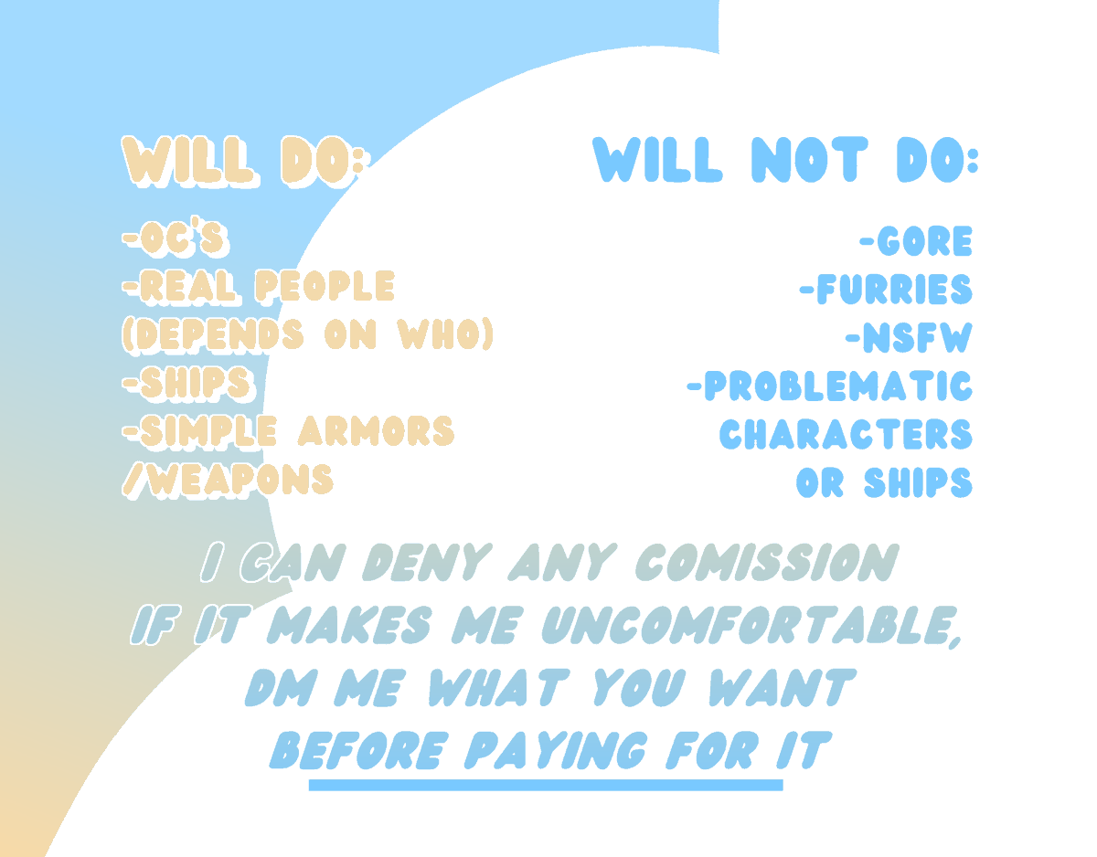 transmascjfk's tweet image. Commission info!! : ) first time doing commissions for real money. DM if youre interested