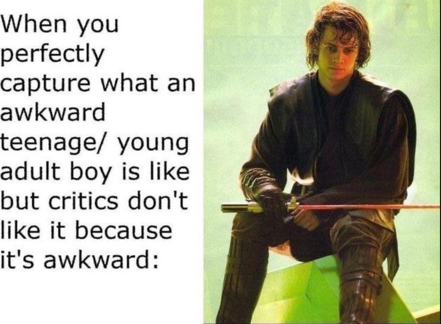 rPrequelMemes's tweet photo. Hayden is a fine actor, but the script for AOTC did him zero favors. https://t.co/vRFj9K36ro https://t.co/ZR1bW0rIa6