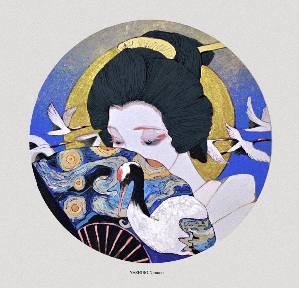 「2021〜2022「SHIROSA」「ゆめみつき」「鶴の娘」「花の髪」 」|YASHIRO Nanacoのイラスト