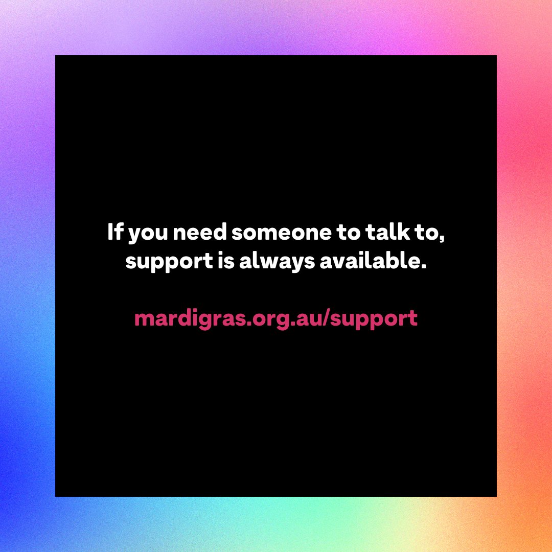SydWorldPride's tweet photo. Sending love and solidarity from Sydney. We will continue to #StandUpToHate.

If you need someone to talk to, support is always available: https://t.co/2DL9ZvUzOr https://t.co/eIw30qhODm