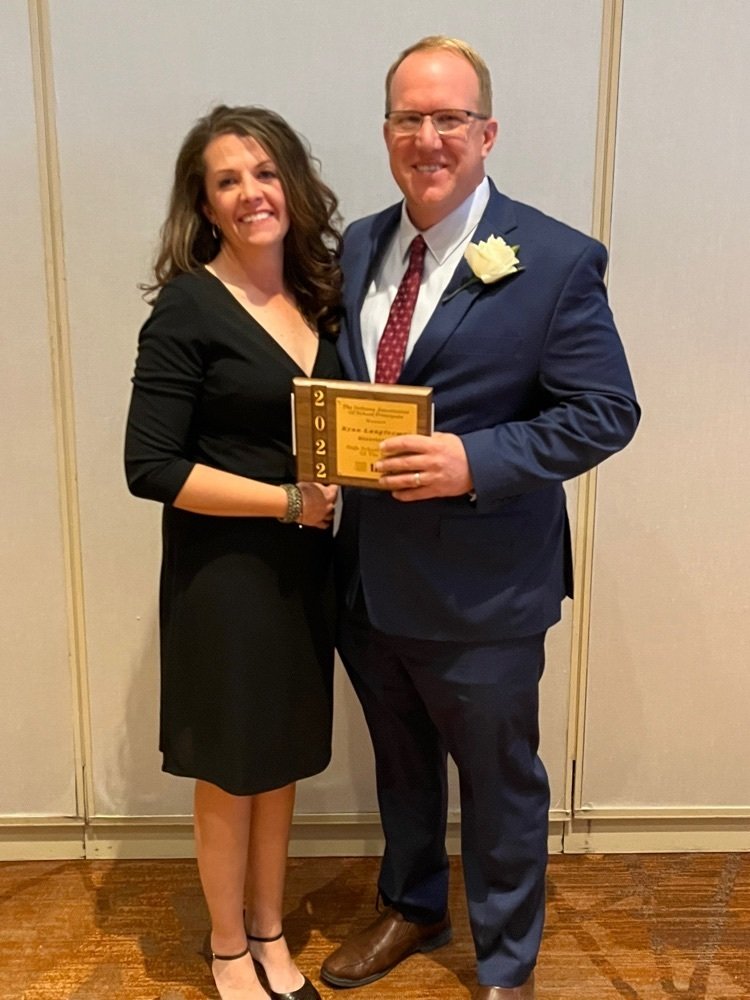 MilanSchoolCorp's tweet photo. Congratulations Ryan Langferman! State High School Principal of the Year! We are proud of you! #weRmilan https://t.co/rkQ8Cuj3sA