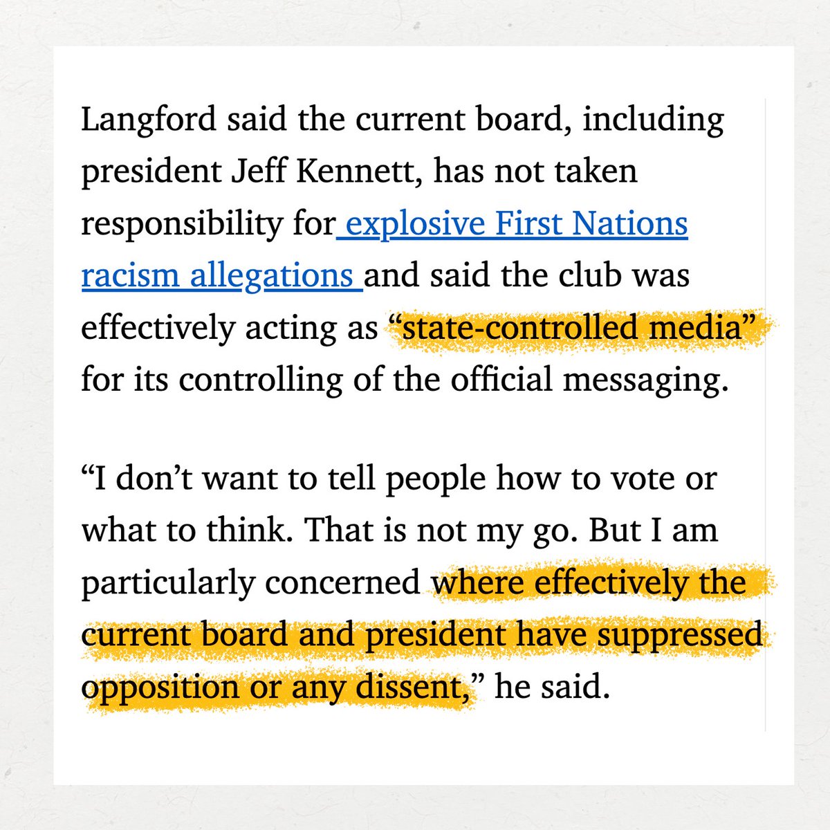 Hawks for Change tweet media