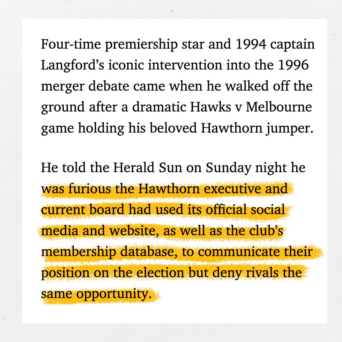 Hawks for Change tweet media