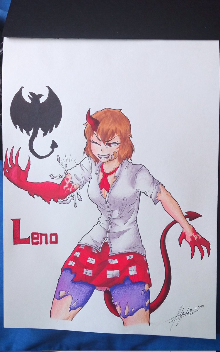 arciStyle's tweet photo. Ella es Lena, me la inventé hace unos años y decidí volver a dibujarla por qué me dió nostalgia los recuerdos de esa época del colegio ☺️✨💖
.
#anime #DemonTime #Trending #FYP #drawing #ArtistOnTwitter #artist #OC #thiccteen #demonhand https://t.co/pfR7wbGSUT