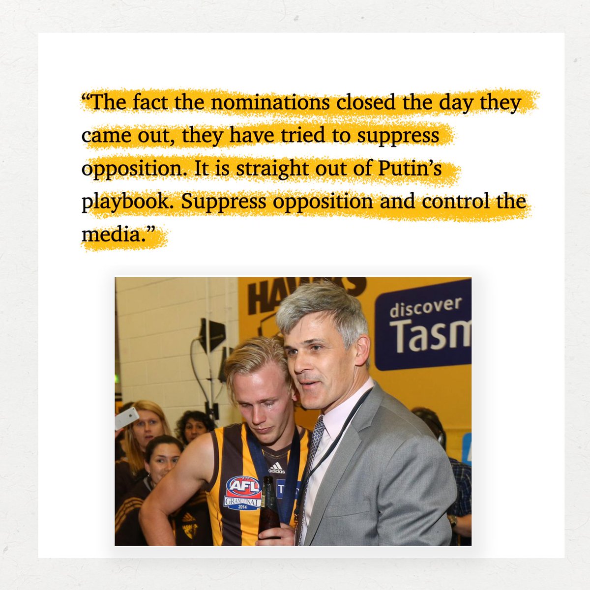 Hawks for Change tweet media