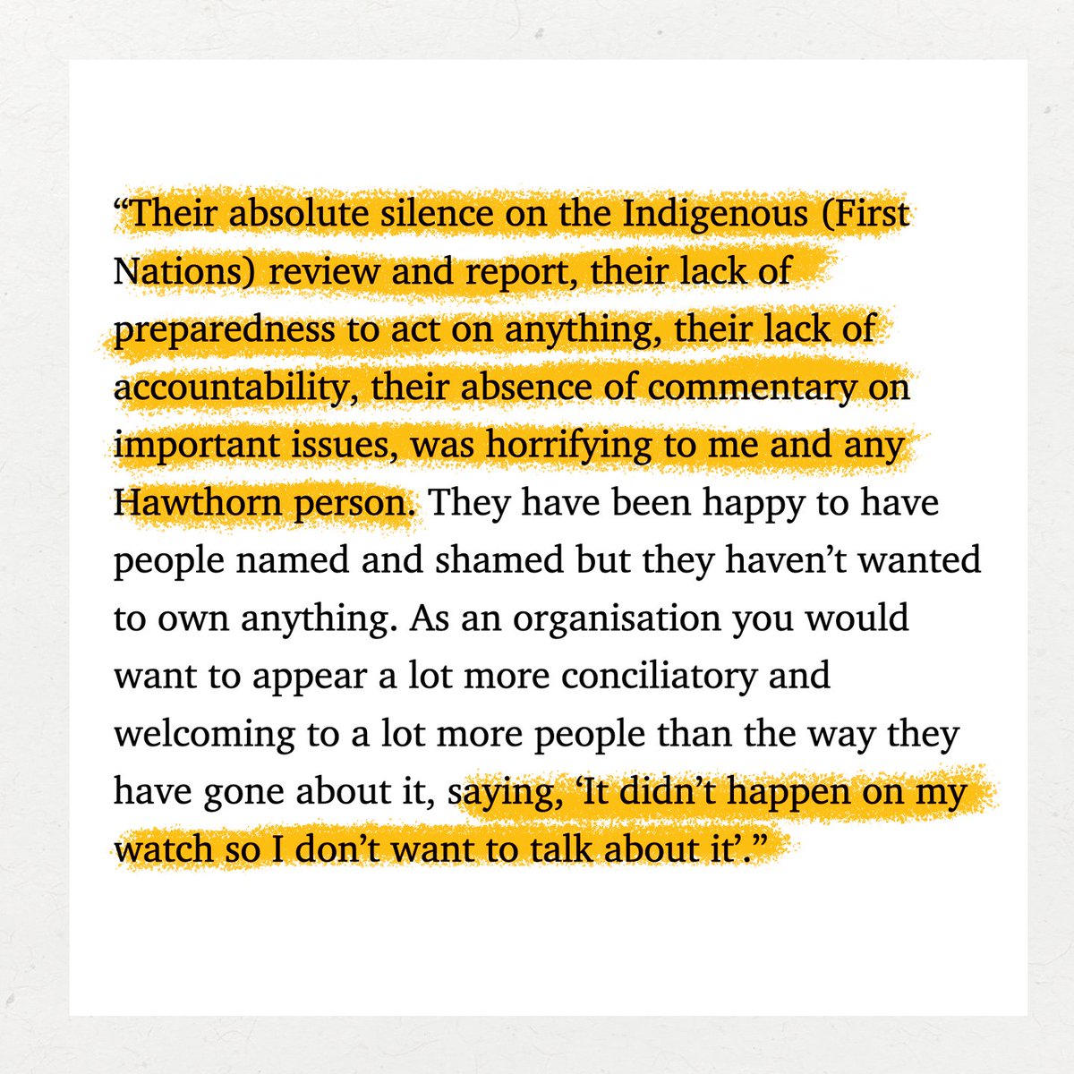 Hawks for Change tweet media