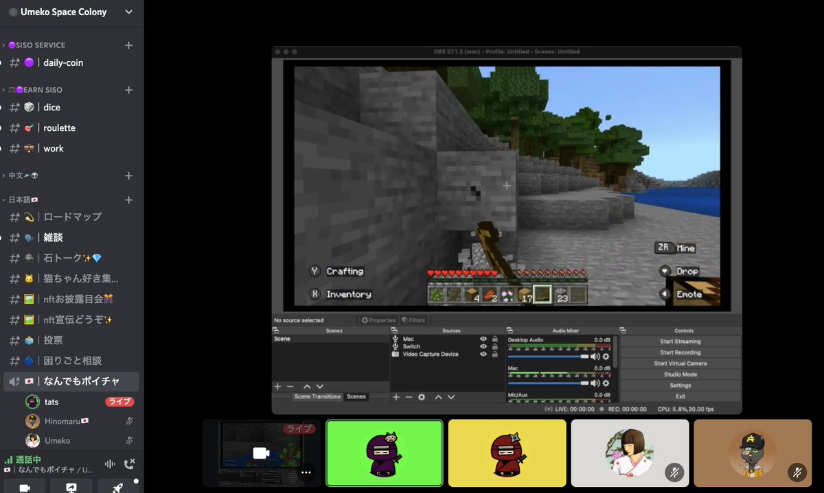 NFTsistersJAPAN's tweet image. 朝っぱらからマイクラしているのは

『伝説の宇宙移民たち』です

😂

キッズマイクラ部ができたよ。
ぜひUSCへ遊びにきてね

#web3コミュニティ #ウメコスペースコロニー