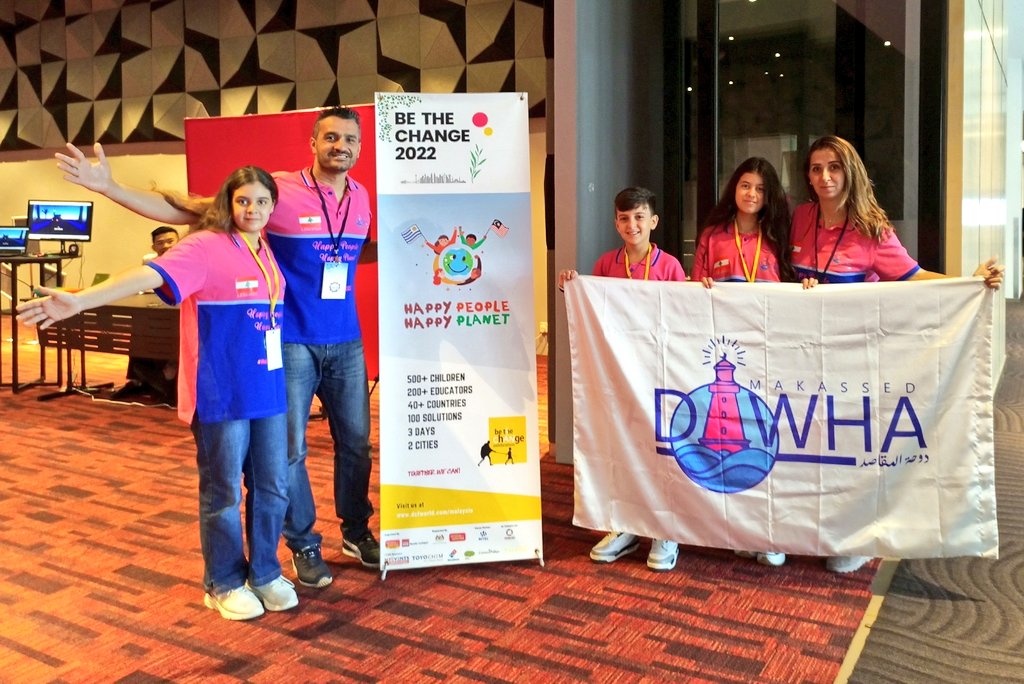 AhmedFakkih's tweet photo. إنطلاق فعاليات المؤتمر الدولي لبرنامج التغيير العالمي Design For Change في العاصمة الماليزية/ كوالالمبور وحضور ملفت لمتعلمي دوحة المقاصد/ لبنان.
Together We Can 💪🏻
#BeTheChange2022 #BTCcelebration2022 #happypeoplehappyplanet #dfcworld #designf
@makdawhaschool
@noura_yehya https://t.co/fFiPI0Pnr6