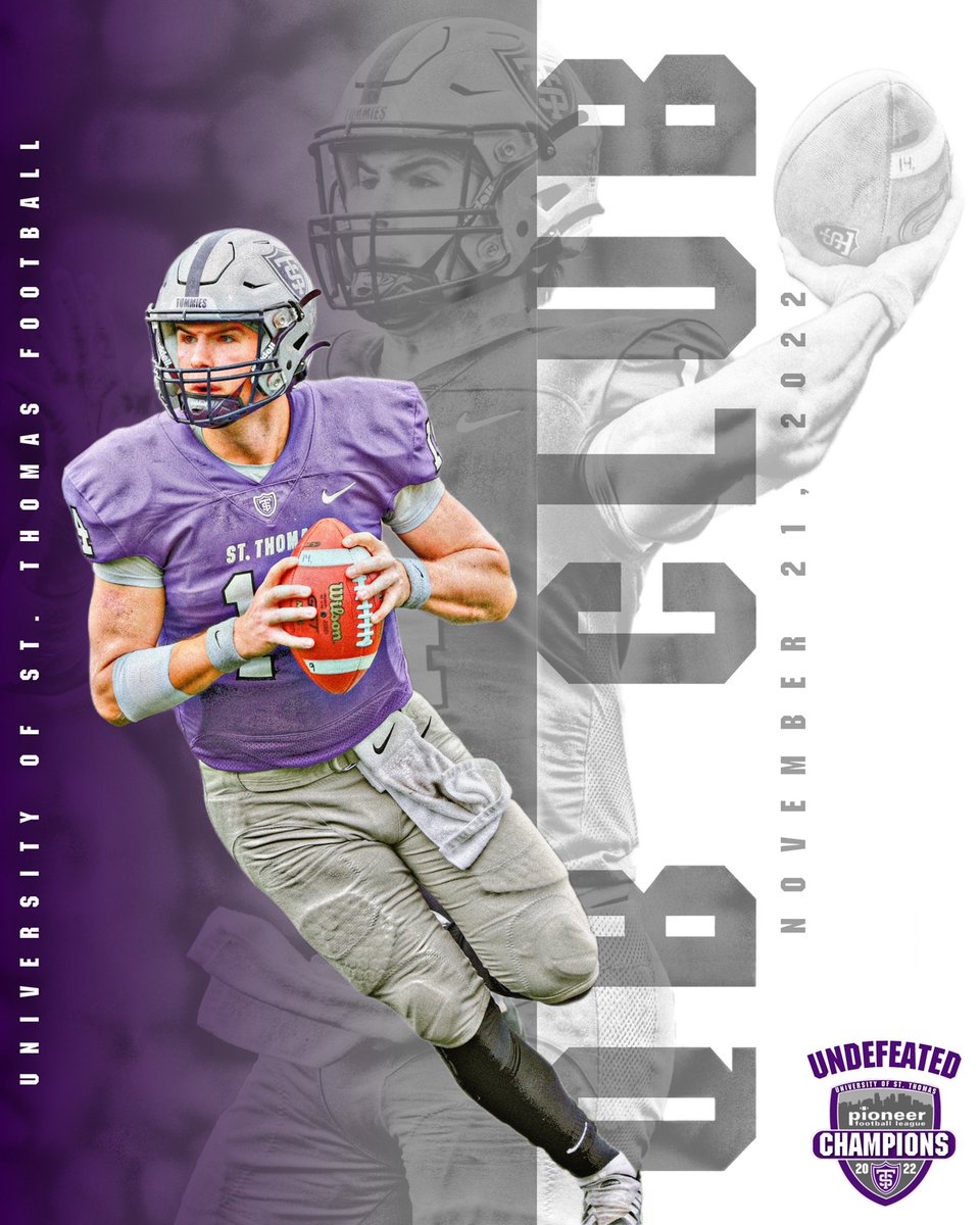 The Last Dance.

Come join <a href="/Coach_Caruso/">Coach Glenn Caruso</a> and Staff for the last Quarterback Club of the year as he recaps the final two games and celebrates <a href="/UST_Football/">St. Thomas Football</a>’s undefeated PFL championship season. 

📆 Monday, November 21st
🕖 7:00 PM
📍Plums Neighborhood Grill and Bar