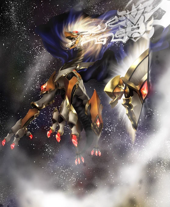 蒼き守護神 ドギラゴン閃 #今年もあと1ヶ月になりましたが画力がどうなったか見てみましょう 