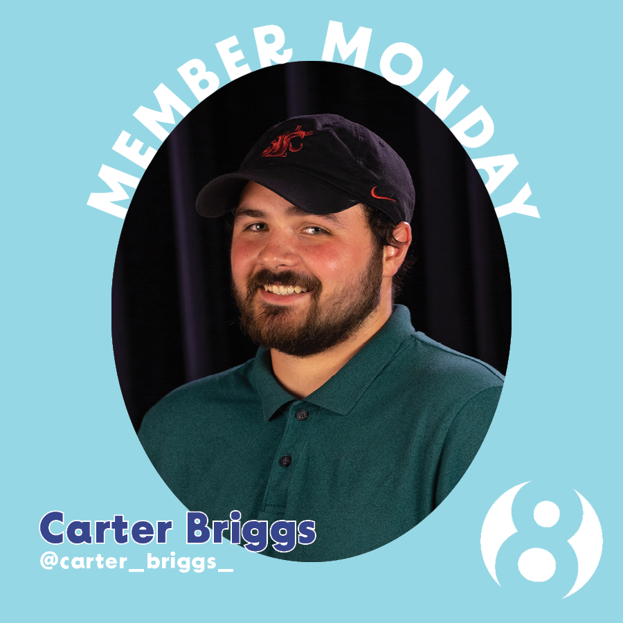 Cable8's tweet photo. It may be the holidays, but you don't have to wait all year for #MemberMonday!
This week we honor our very own Carter Briggs, a senior in broadcast production with aspirations of becoming a screenwriter for Hollywood.
#Cable8 #CableGr8 https://t.co/w1aFqqeiq3