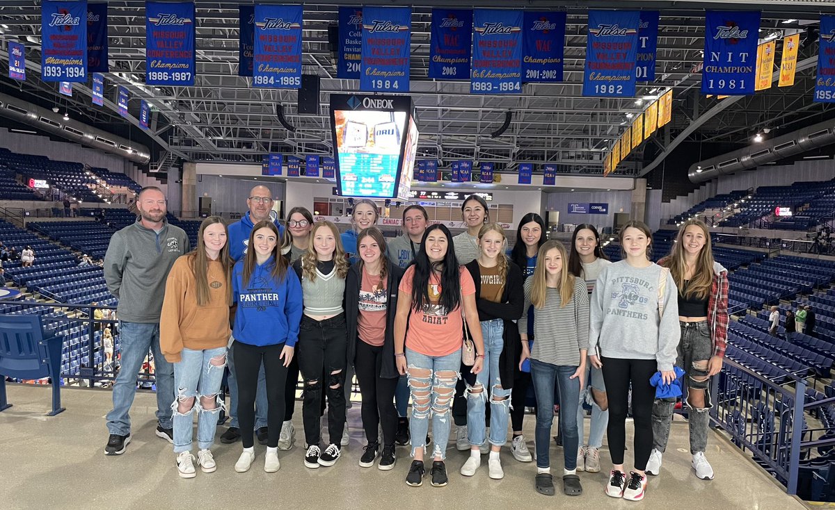 jay_ray74's tweet photo. Shout out to Coach @angienelp and the University of Tulsa Women’s Basketball Team. We took the Pittsburg HS team to watch them get the Dub today. https://t.co/l6OnfUtT2q