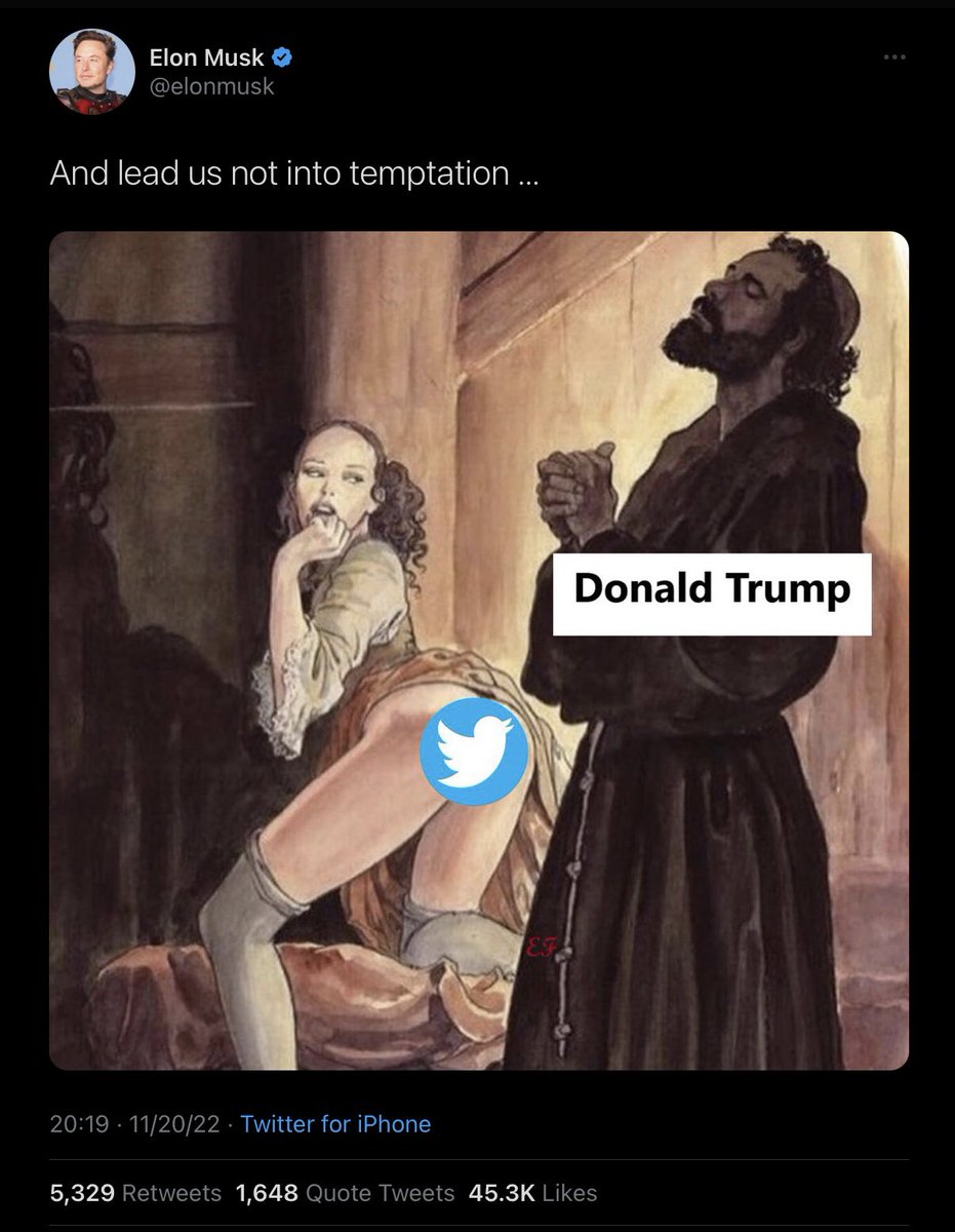 I’ve figured it out. Elmo actually wanted to own 4chan, but had to settle for the bird app, and so here we are.