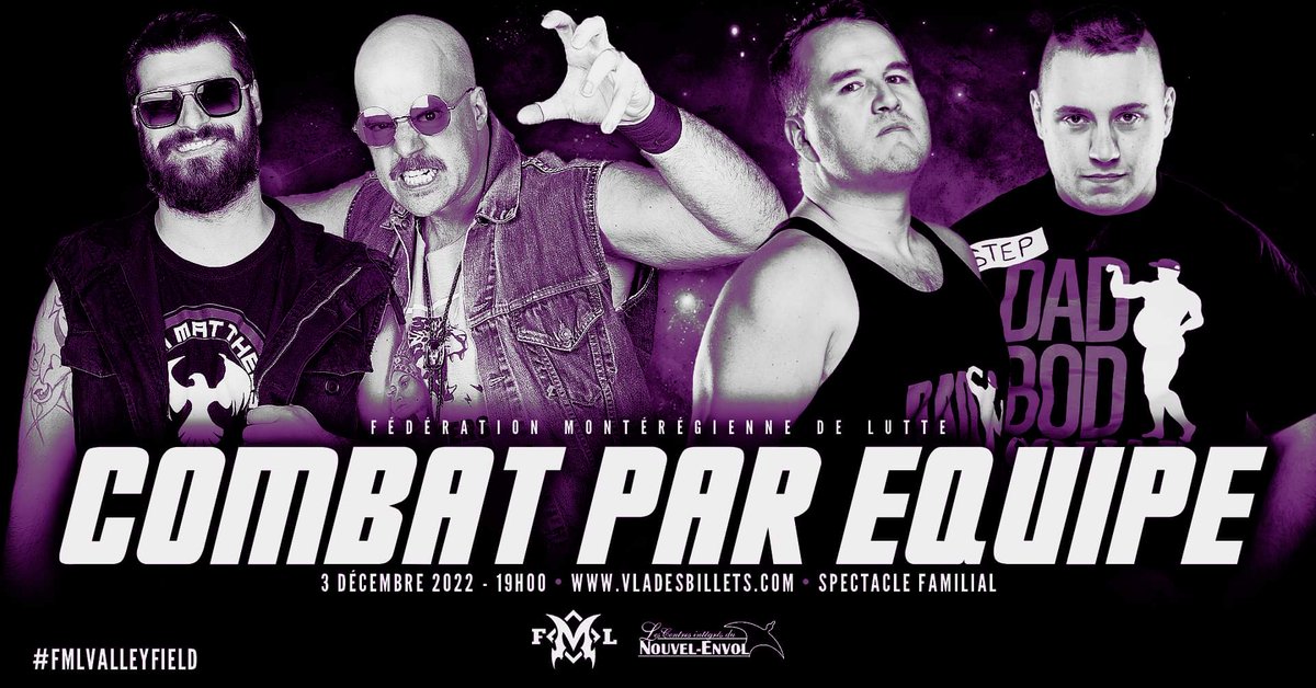 FmLutte's tweet image. 3 Dec 2022

Combat VIP: High Class Adam Matthews &amp;amp; @DiablePro vs @KyleZachary55 &amp;amp; @TheMadLadPW
115 Rue Saint Charles, Valleyfield QC

Vladesbillets.com /Roi des Cartes Valleyfield