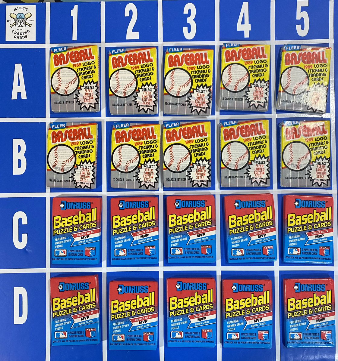 MikesUpperDeck1's tweet photo. #TwitterArmageddon Stack Sale Night 2 is live!! Pack group 5 $2 each. 1989 Fleer and Donruss from full boxes! Possible Griffey Rookies! Please see pinned tweet for sale details and shipping costs! https://t.co/Q710KaeqAk