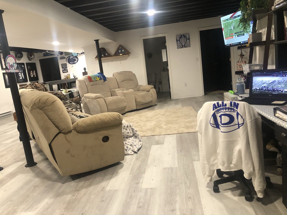 BSkrippy's tweet photo. Semifinals bound! Sunday film breakdown with Sunday football on the two other screens. #nextstep #beststep #ALLIN https://t.co/OVfV7lROdP