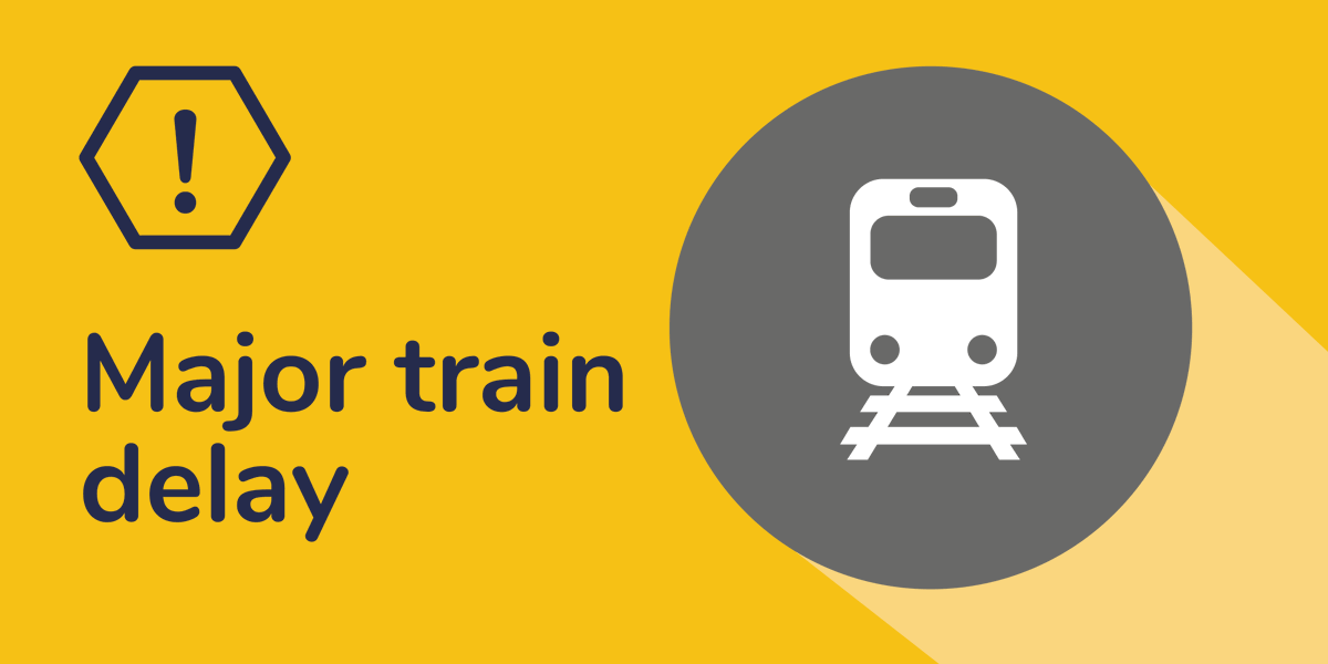 Translink_QLD's tweet photo. The 1.29pm Central to Varsity Lakes train is delayed 30 minutes due to a tree caught in the overhead line. This train is now due to arrive at Varsity Lakes station at 3.22pm. https://t.co/K7GIm4qzBv #TLAlert #TLGoldcoastline https://t.co/aQbvYXDOHJ