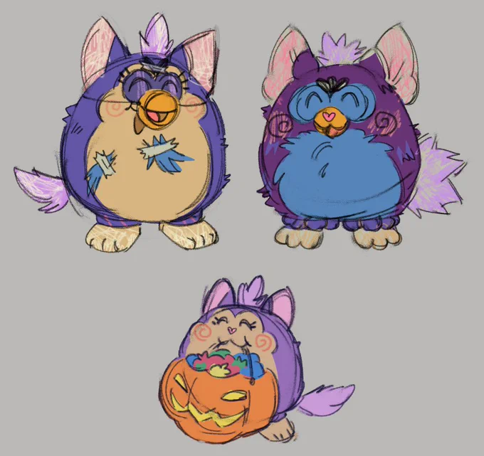 some more tattletail doodles from previous streams! 