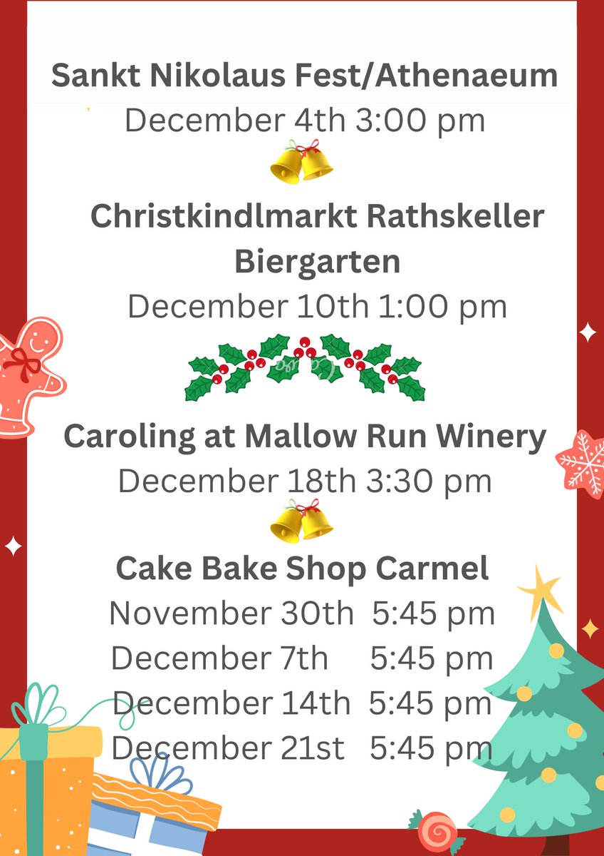 The Holidays are upon us and your Castlewood Singers are busy, busy, busy!