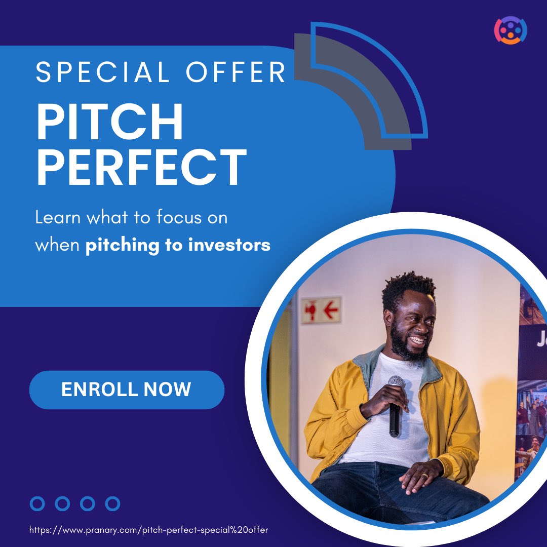 Get the solid Dos &amp; Don'ts for curating a foolproof investor pitch! 

Our PITCH PERFECT course will teach you impactful strategy, powerful punch and memorable  approach.

Enroll here: pranary.com/pitch-perfect-…

#PitchPerfect #PlayABiggerName #GameChangers #PranaryGameChangers