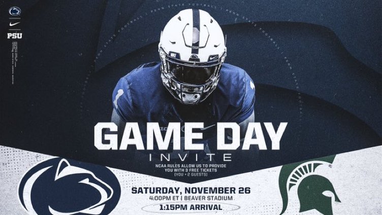 Thank you for the game day invite <a href="/DannKabalaPSU/">Dann Kabala</a> <a href="/Coach_Elby/">Rashad Elby</a> <a href="/PennStateFball/">Penn State Football</a>