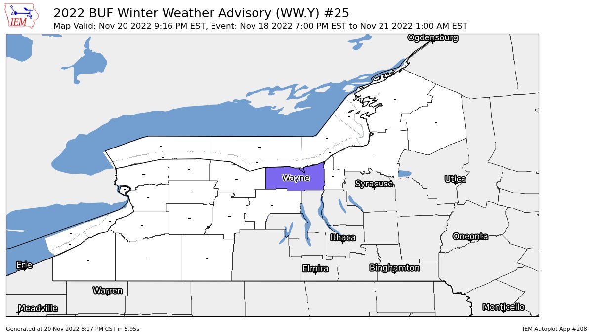 Dakota Hunter on Twitter "BUF cancels Winter Weather Advisory for