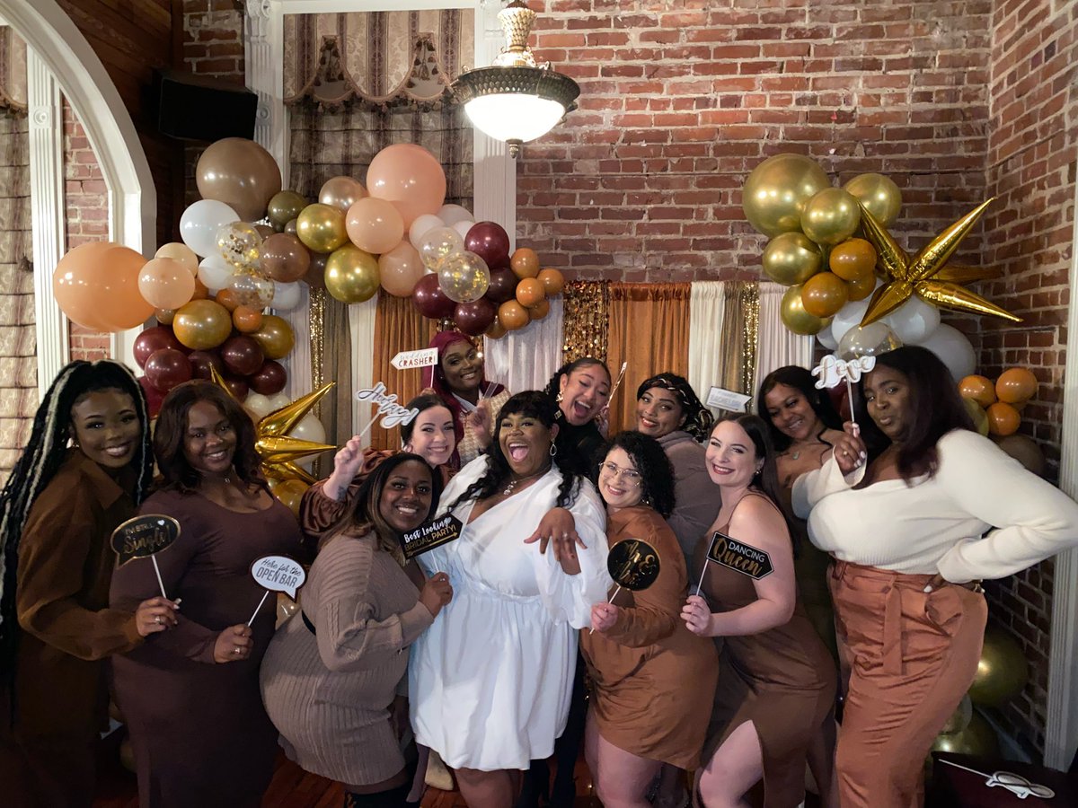 laulyyyyyy's tweet photo. A little crazy. A little loud. A lot of love. #bridesmaids 🤎💍 

#TheRhodesToCharles https://t.co/O5bCoVlAg7
