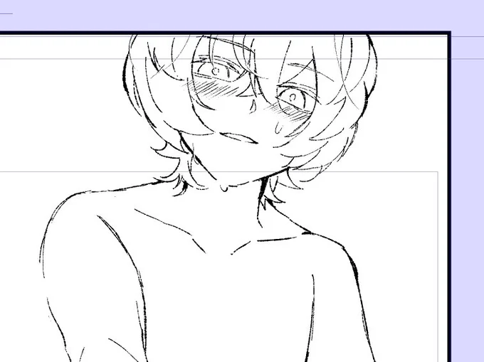 見切れる前提で描いてるので供養🙏ナム 