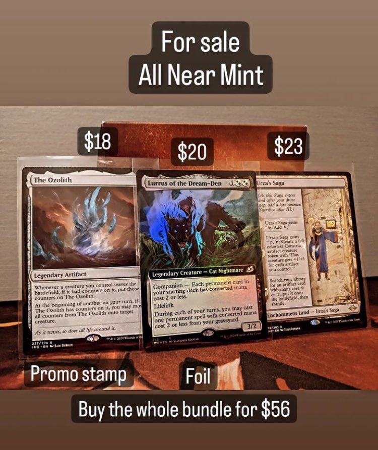 WUBRGwizard's tweet photo. Lurrus needs some cat toys and I’m selling them as a bundle or individually DM for more! #mtg #MagicTheGathering #mtgmodern https://t.co/0aESIHJVx5