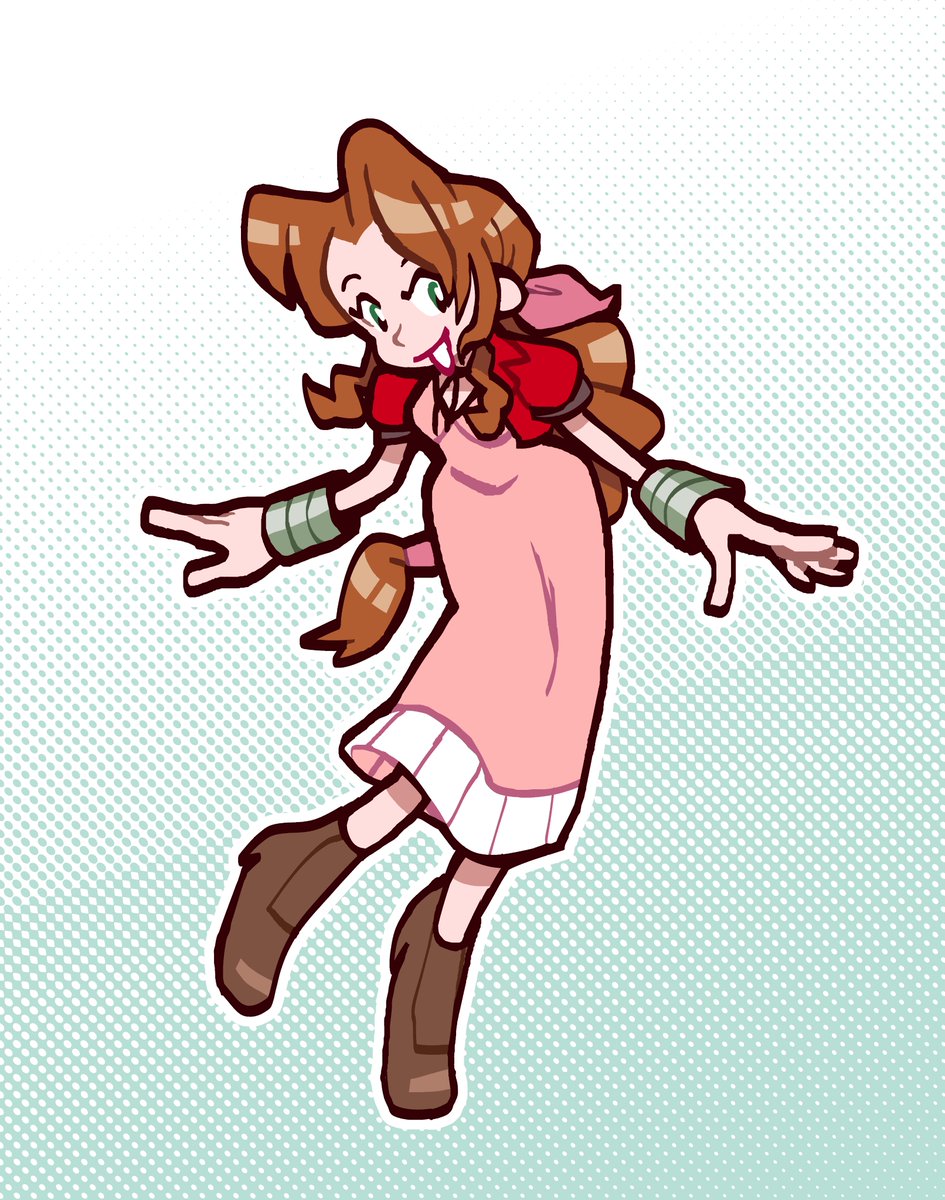 エアリス・ゲインズブール 「an aerith for the aerithheads and a morr」|mit | LOOKING FOR WORKのイラスト