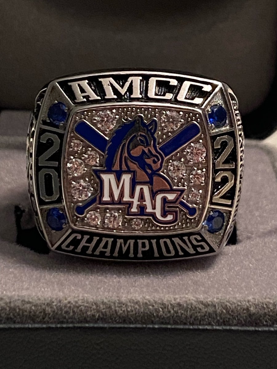 Special day for Mountie Baseball as your 2022 AMCC Baseball Champions were honored today during a halftime ring ceremony at our women’s basketball game.