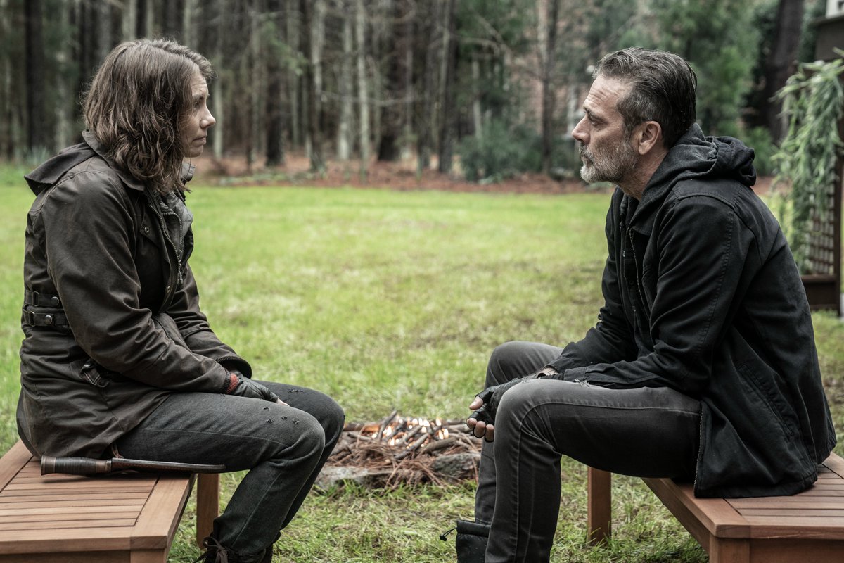 TheWalkingDead's tweet photo. "But when I look at you, all I see is that bat coming down on his head, blood running down his face. I hear him. I hear him calling for me, and I hear you mocking him while he is dying." https://t.co/Pn4fOmJYAR
