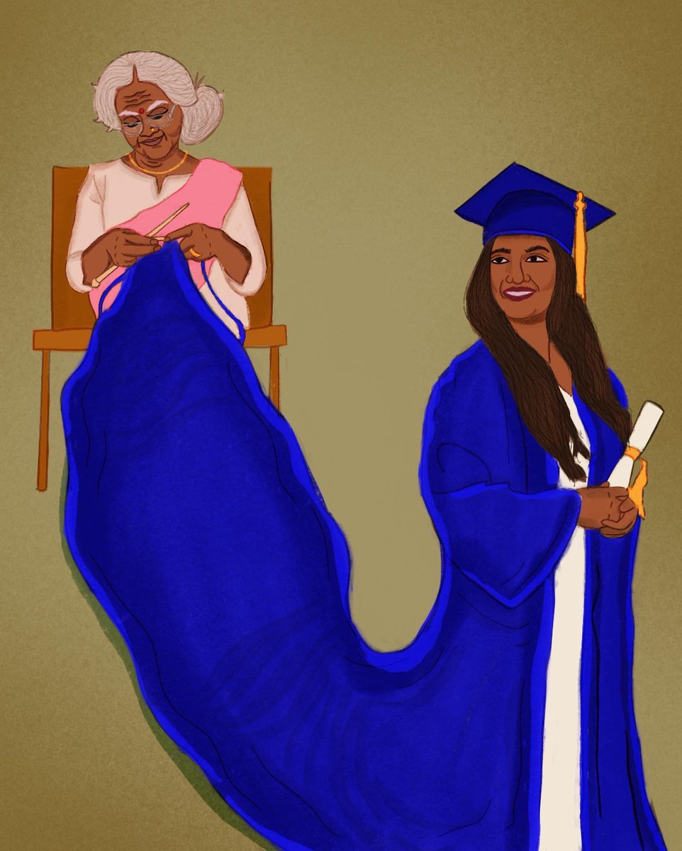 How our mothers and grandmothers silently but assertively rooted for our education and how they dared to dream for a better life for us despite them being denied the same privileges.

Glory Knitting