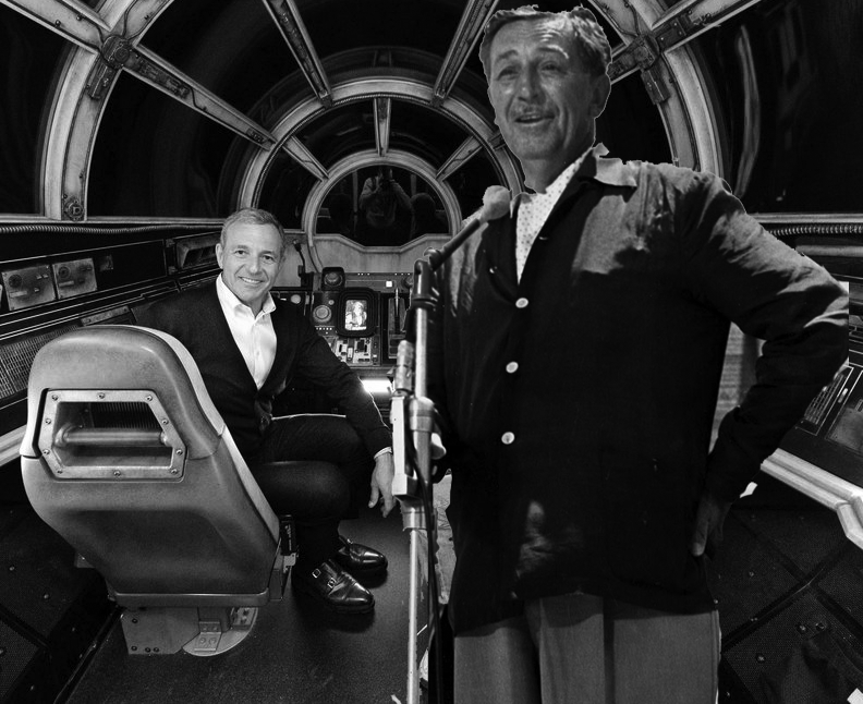 Walt Disney attends Bob Iger's first day back as CEO - Disneyland (1955)