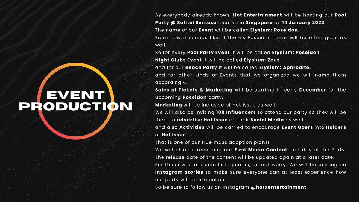 HOT ISSUE 21/11/2022 AMA WITH OUR FOUNDER, XANDY HO.

THE ANNOUCEMENT OF OUR EVENT, NFT &amp; HOT TREASURY!