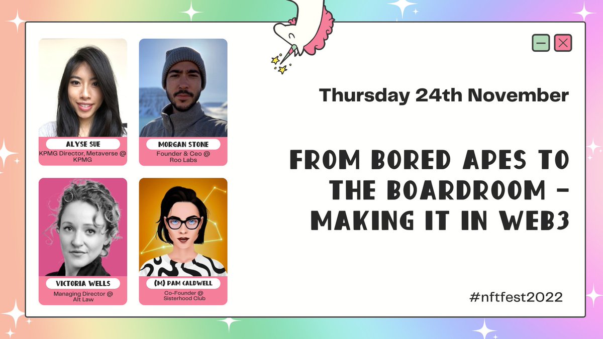 Gearing up for <a href="/NFTFestAus/">NFT Fest Australia</a> this week &amp; just had a great chat with my fellow panelists, <a href="/pamcaldwell_/">Pam Caldwell 🇦🇺🏴󠁧󠁢󠁳󠁣󠁴󠁿</a> <a href="/victoriaaltlaw/">Victoria Wells</a> <a href="/alysesue/">alysesue @Network School</a>.

Our key takeaway from this session? <a href="/GregOakford/">Greg</a> is a legendary planner for putting us on a stage together. This is going to be fun &amp; informative!