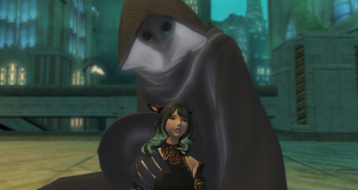 spaceprincessy's tweet photo. Day 20 Comfort

Receiving some comforting attention from a new old friend.

#ffxiv #fluffvember #FFXIVScreenshots #ffxivsnaps #miqote #ancients #Hythlodaeus #amaurot #shadowbringers #shb #ffxivshb #wol #wolship https://t.co/zYcvxCEfzs