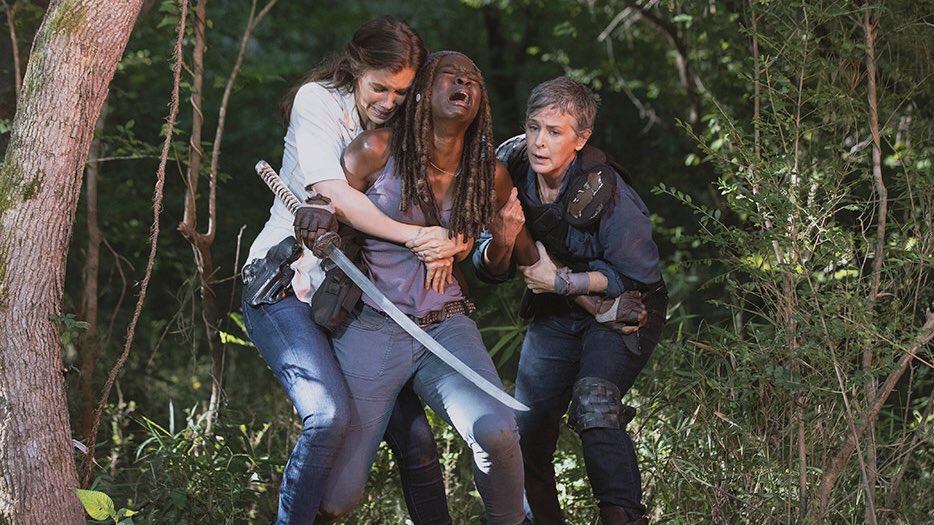 TrapicalKiwiYap's tweet photo. THEY ACTUALLY BROUGHT BACK RICK AND MICHONNE THIS EPISODE 

#TWD #TheWalkingDead https://t.co/Hw5ueWf4W9