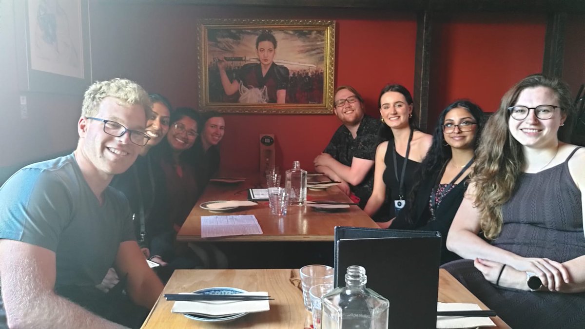 chuckcranfield's tweet photo. The Membrane Biophysics gang out for dinner in Hobart at @ausbiophyssoc meeting. https://t.co/7bgQfZeW3e